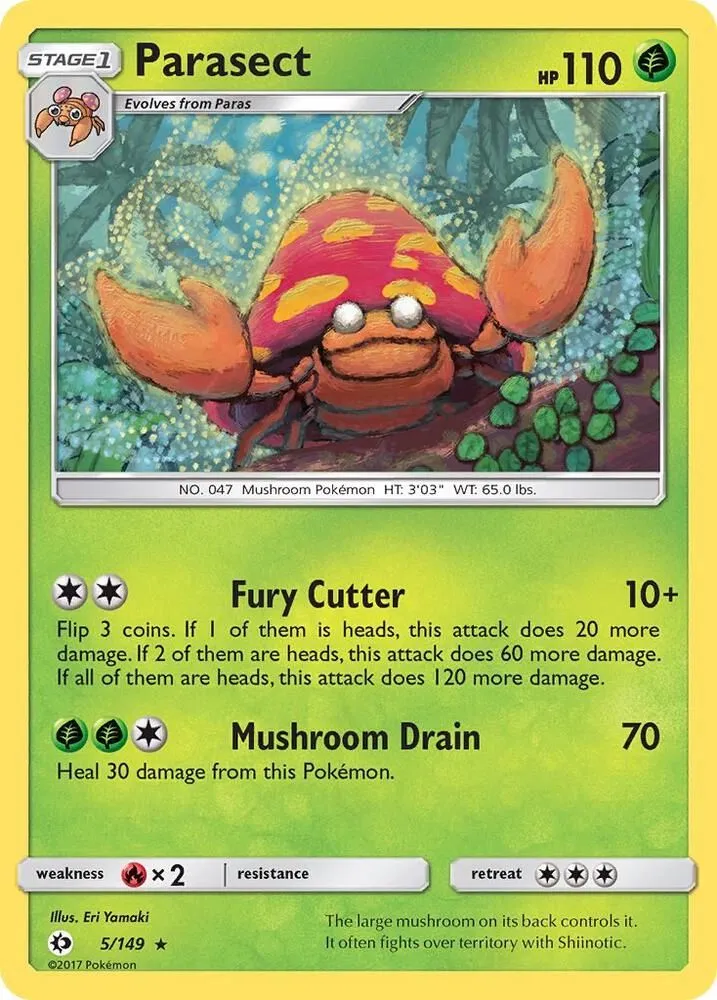 Parasect — SM Base Set — Pokémon