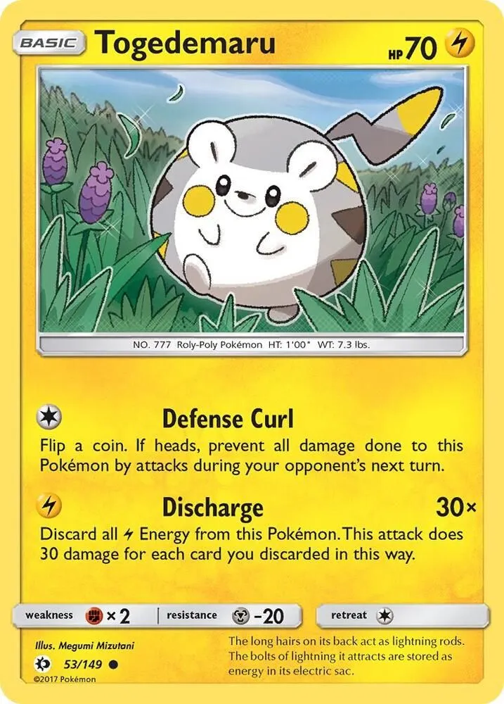 Togedemaru — SM Base Set — Pokémon