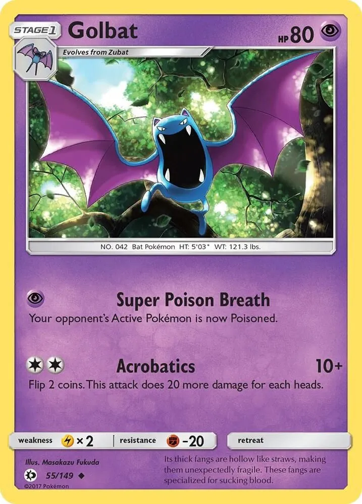 Golbat — SM Base Set — Pokémon