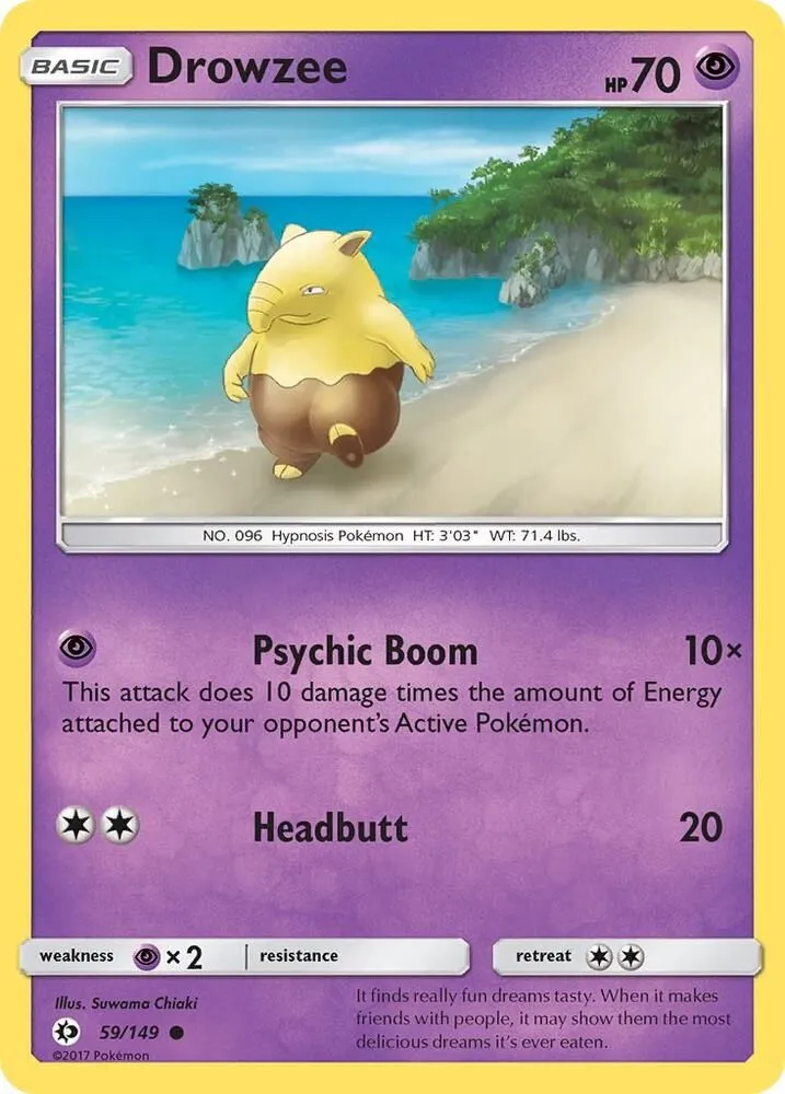 Drowzee — SM Base Set — Pokémon