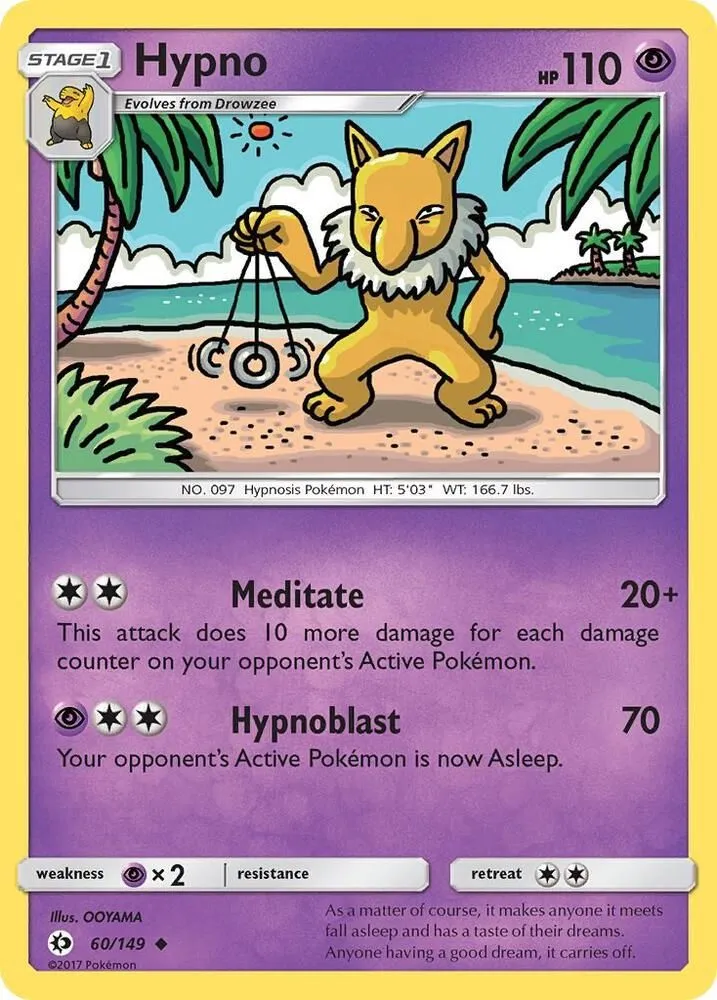 Hypno — SM Base Set — Pokémon