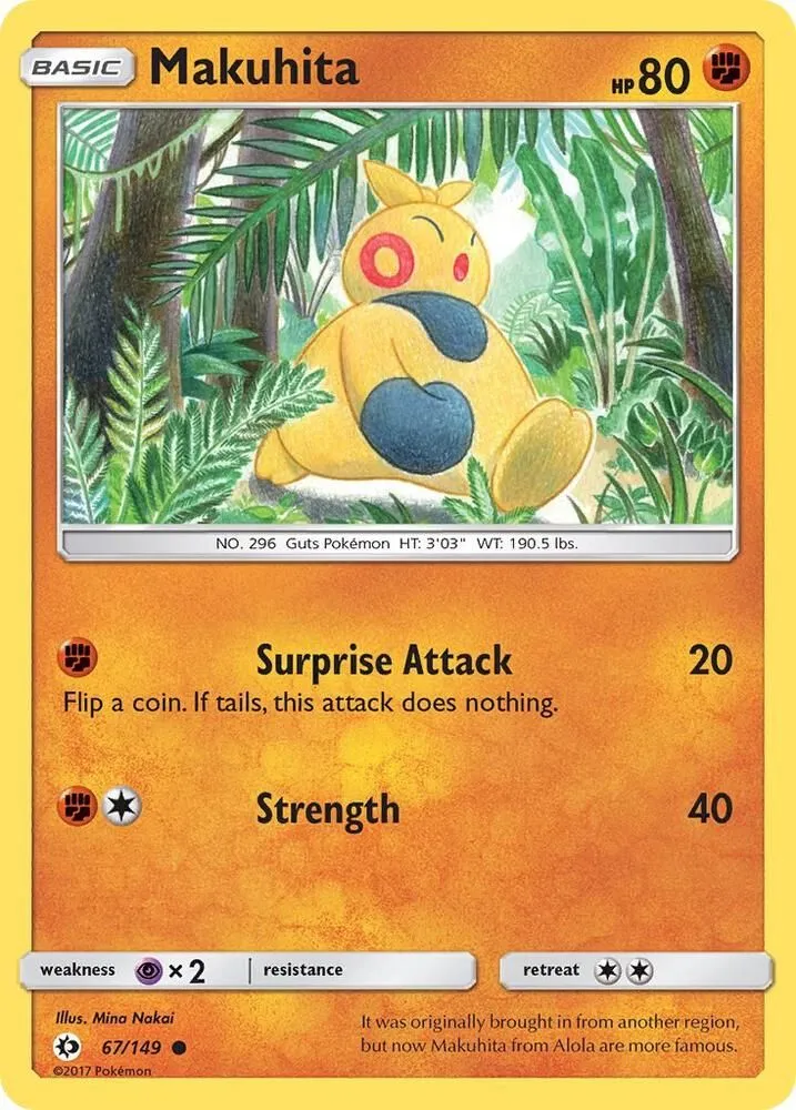 Makuhita — SM Base Set — Pokémon