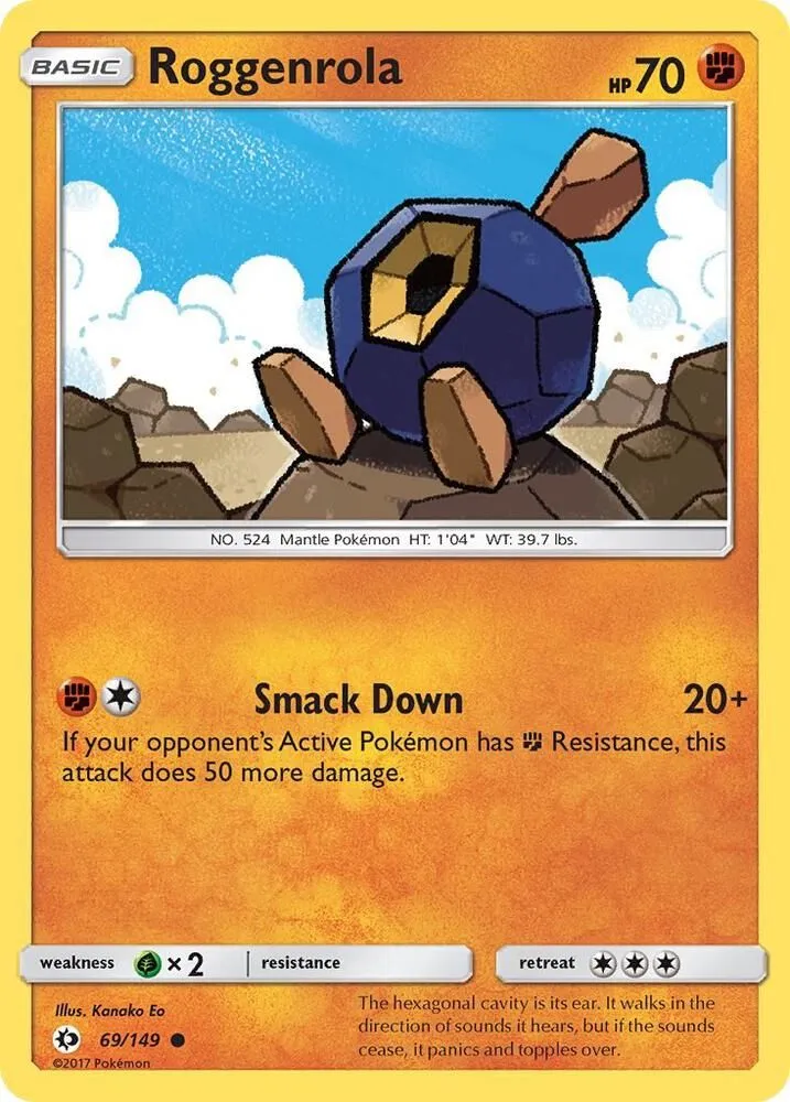 Roggenrola — SM Base Set — Pokémon