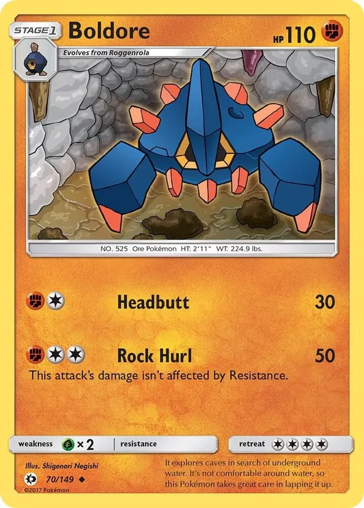 Boldore — SM Base Set — Pokémon