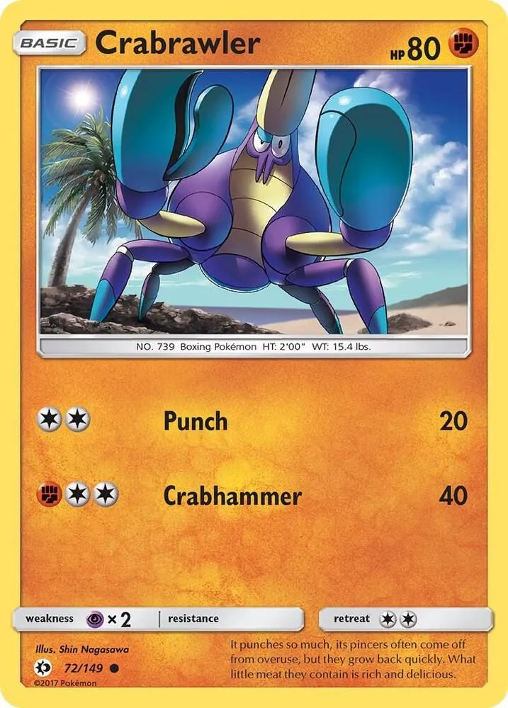 Crabrawler — SM Base Set — Pokémon