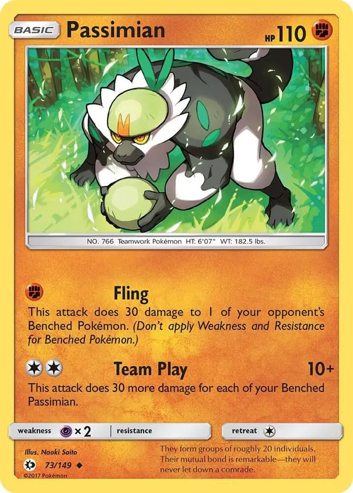 Passimian — SM Base Set — Pokémon