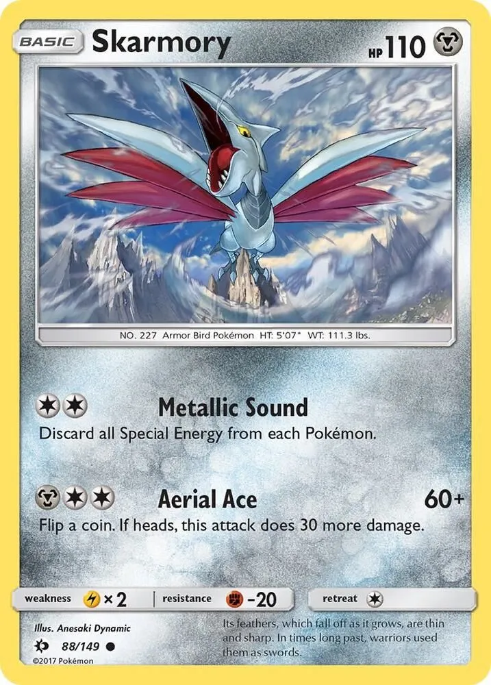 Skarmory — SM Base Set — Pokémon