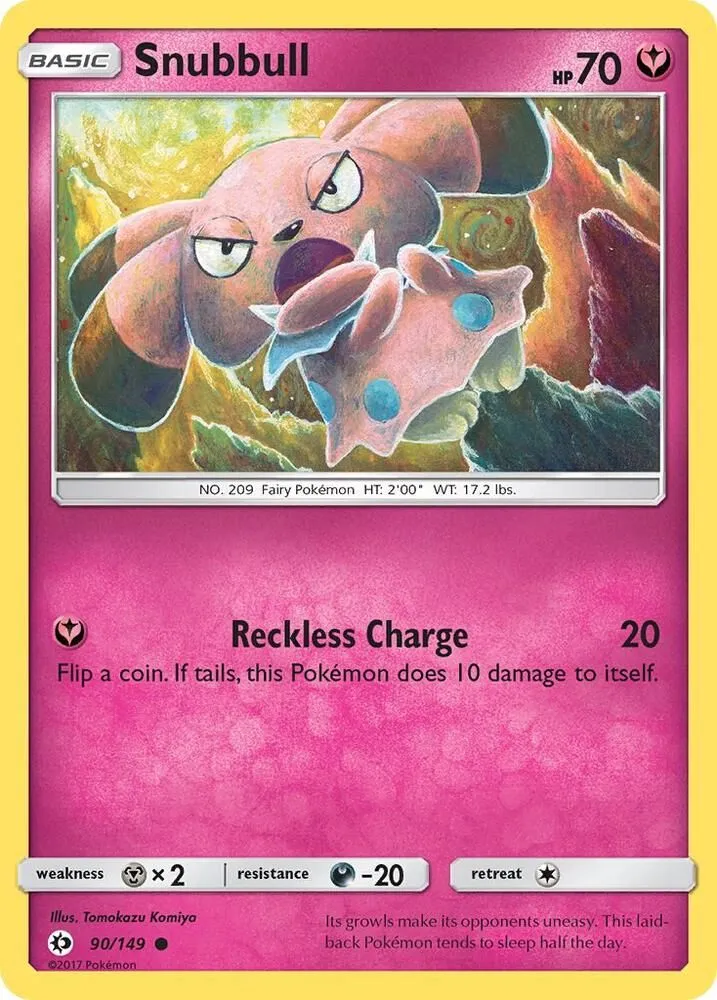 Snubbull — SM Base Set — Pokémon