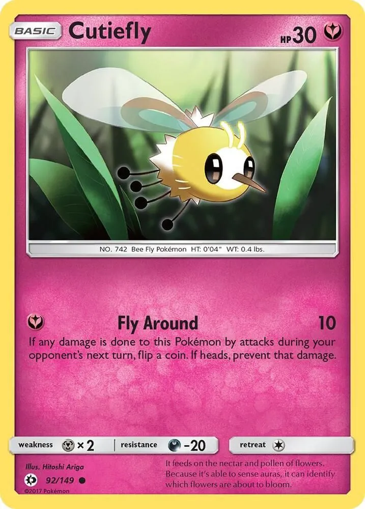 Bombydou — SM Base Set — Pokémon