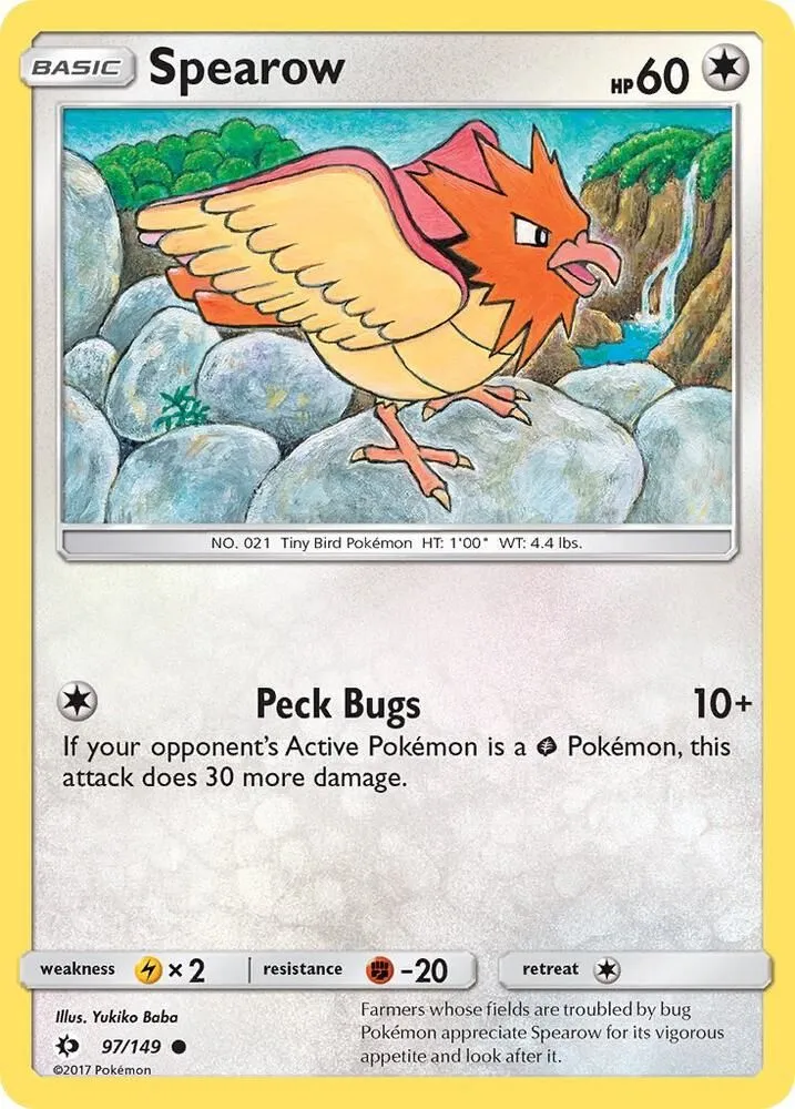 Spearow — SM Base Set — Pokémon