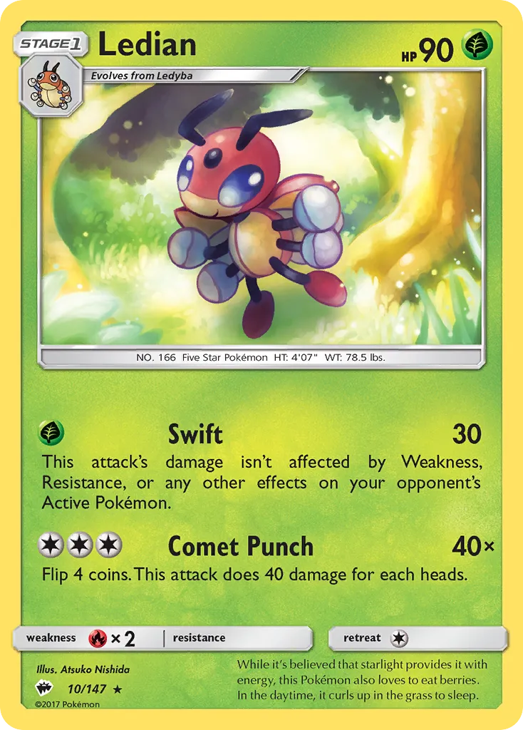 Ledian — SM - Burning Shadows — Pokemon