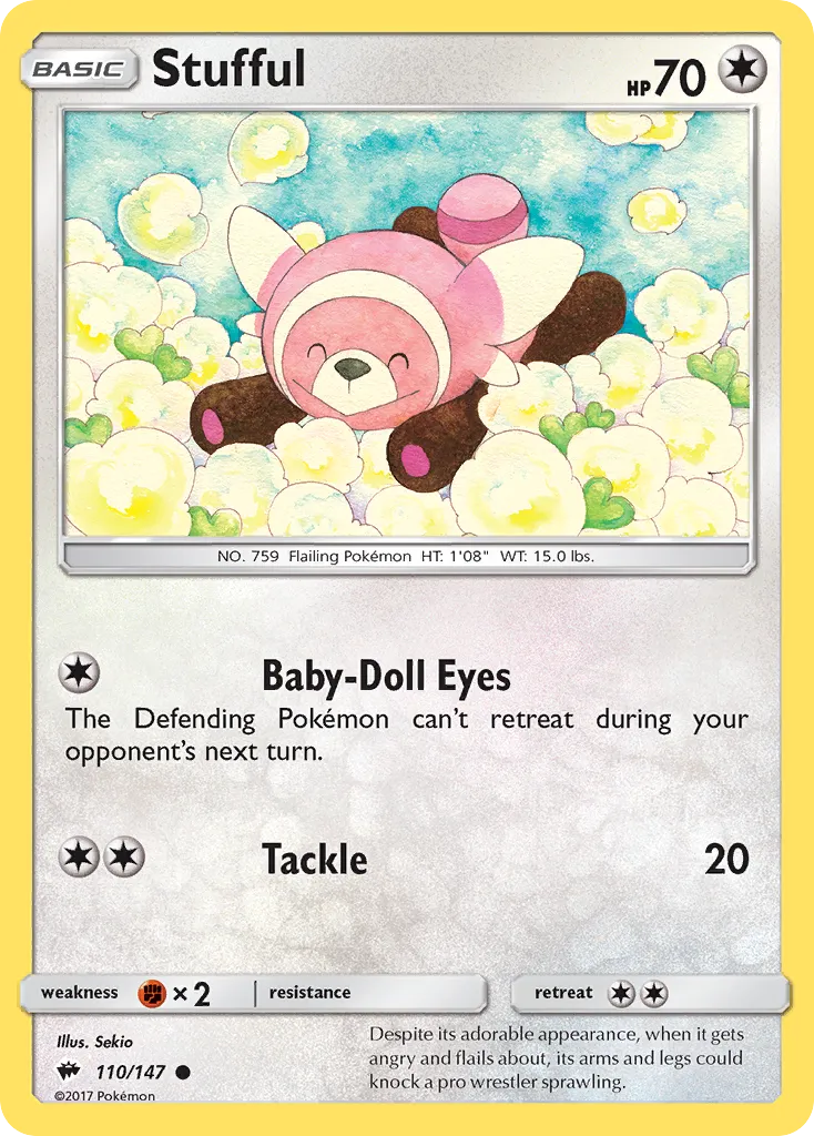 Stufful — SM - Burning Shadows — Pokemon