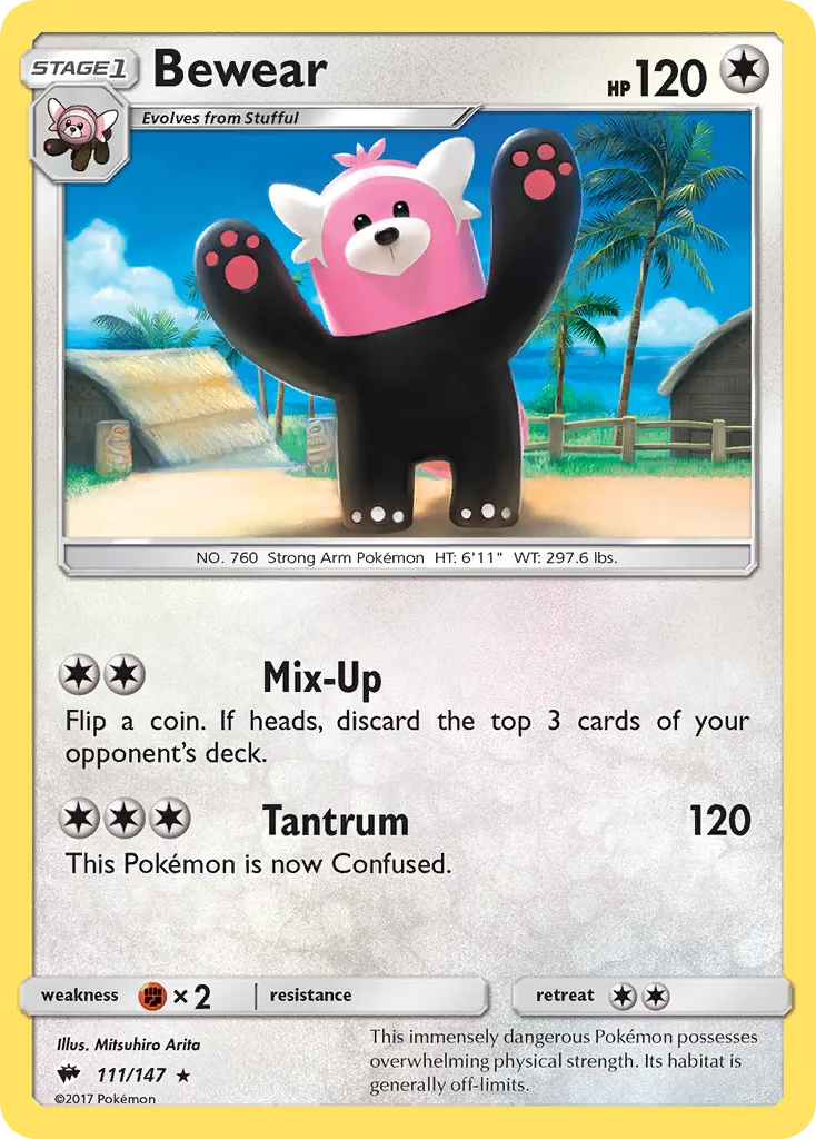 Bewear — SM - Burning Shadows — Pokemon