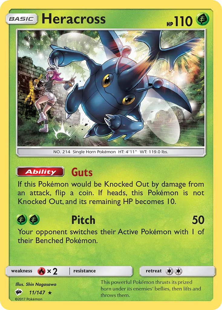Heracross — SM - Burning Shadows — Pokemon