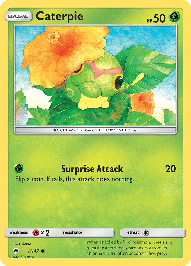 Caterpie — SM - Burning Shadows — Pokémon