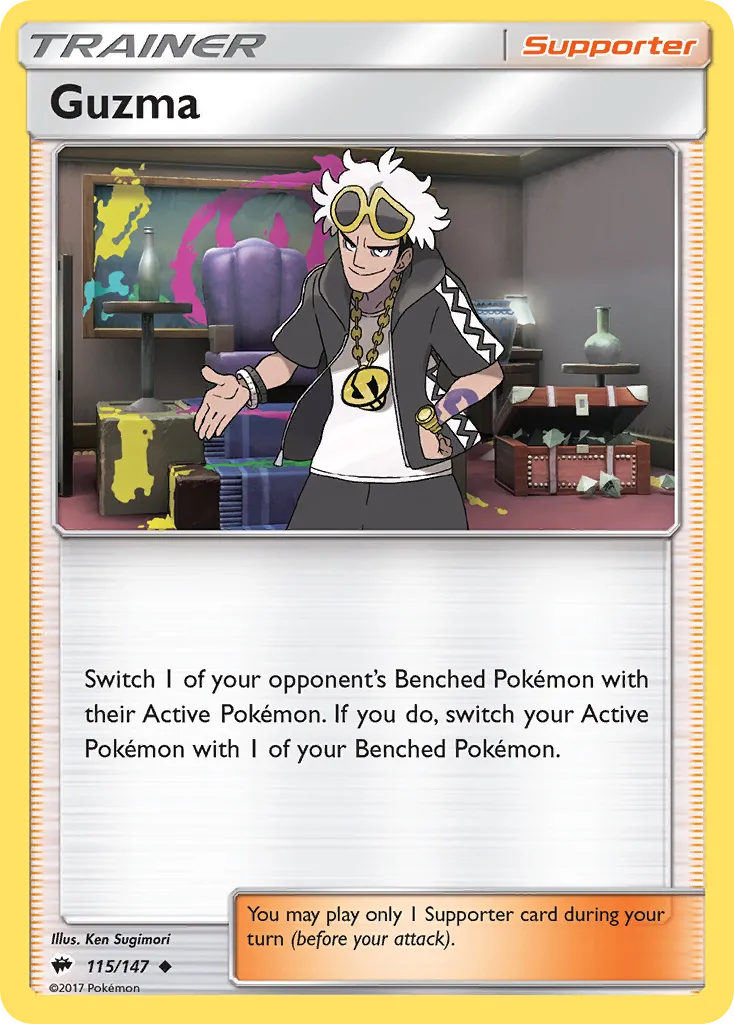 Guzma — SM - Burning Shadows — Pokémon