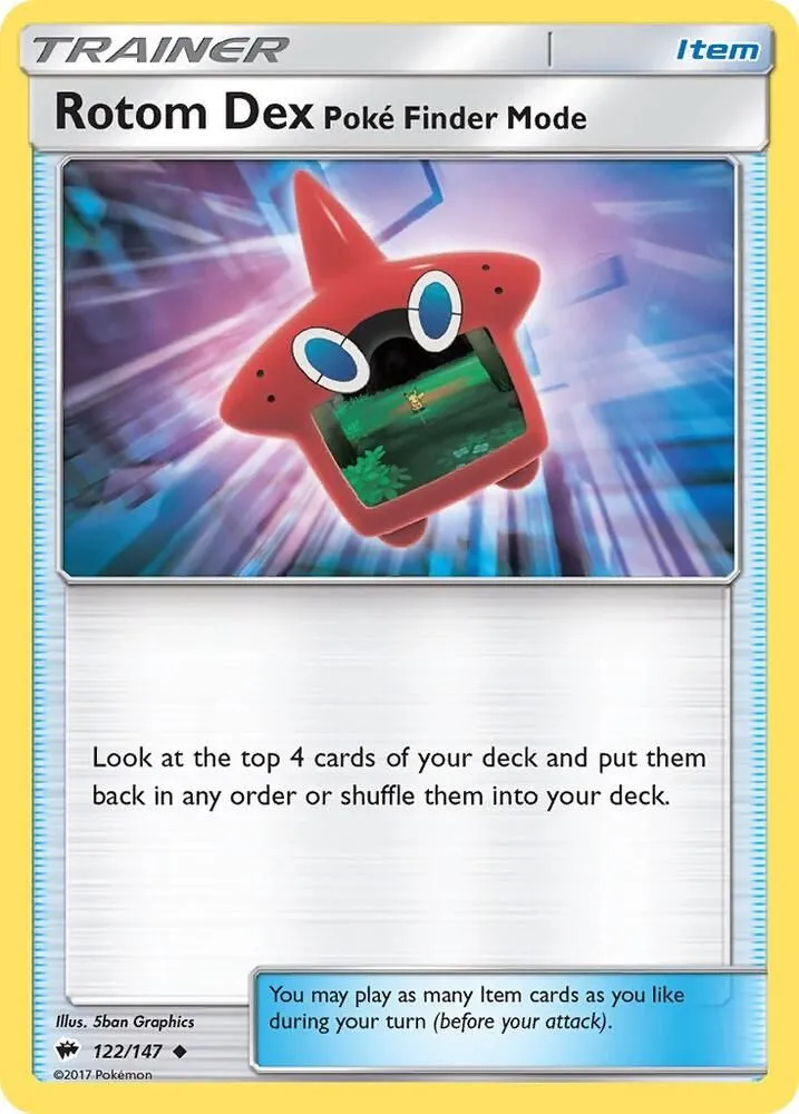 Rotom Dex Poke Finder Mode — SM - Burning Shadows — Pokemon