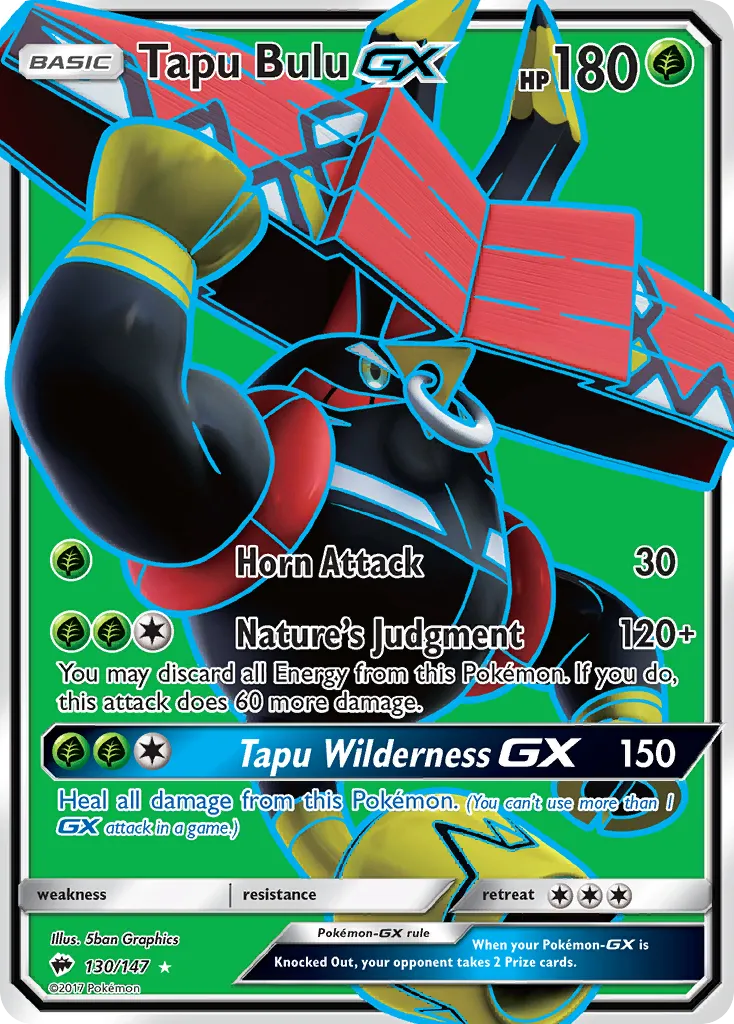 Tapu Bulu GX — SM - Burning Shadows — Pokémon