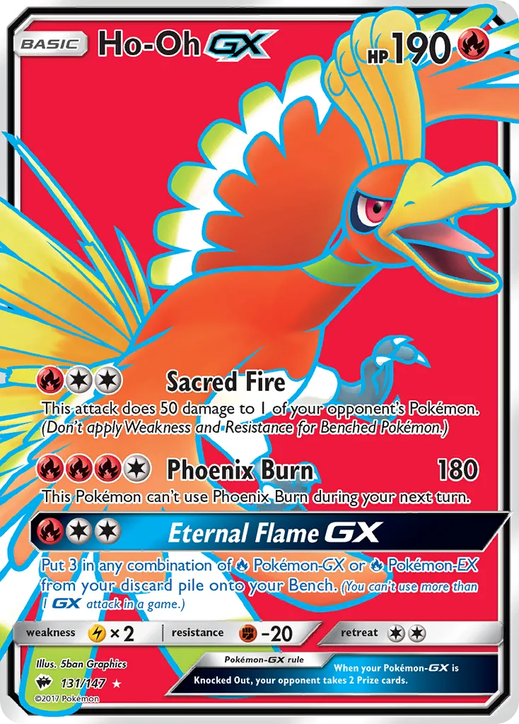 Ho-Oh GX — SM - Burning Shadows — Pokémon