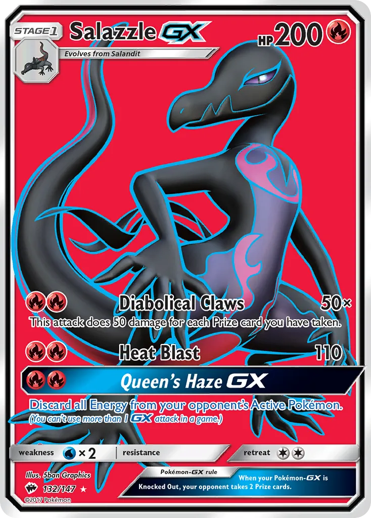 Salazzle GX — SM - Burning Shadows — Pokémon