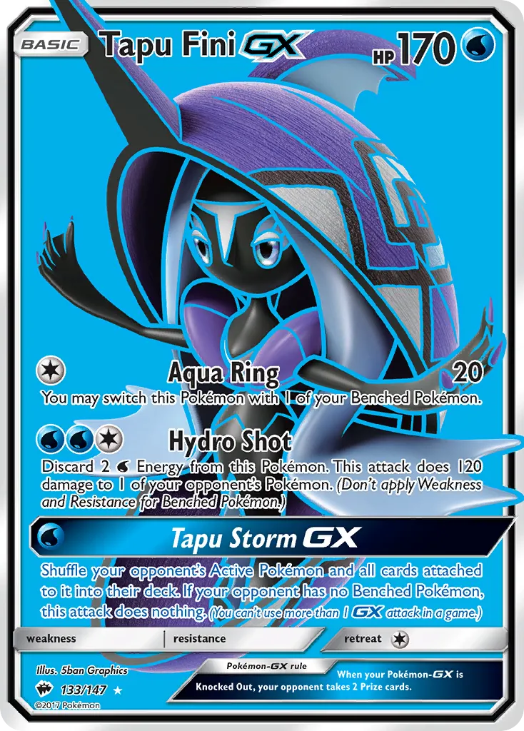 Tapu Fini GX — SM - Burning Shadows — Pokémon