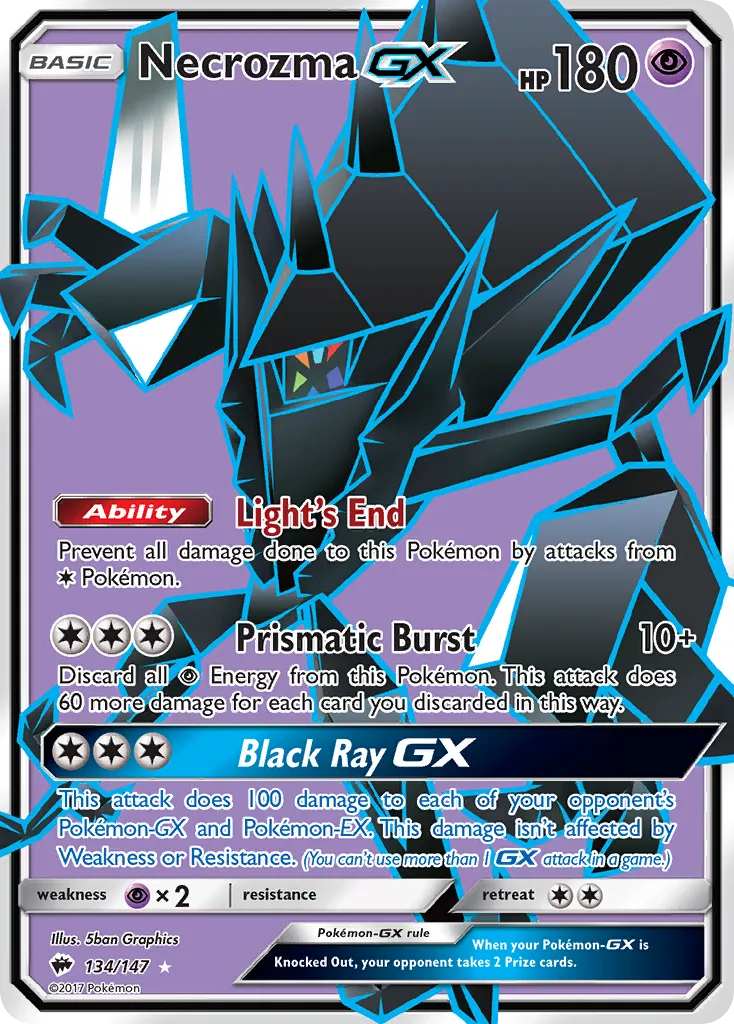 Necrozma GX — SM - Burning Shadows — Pokémon