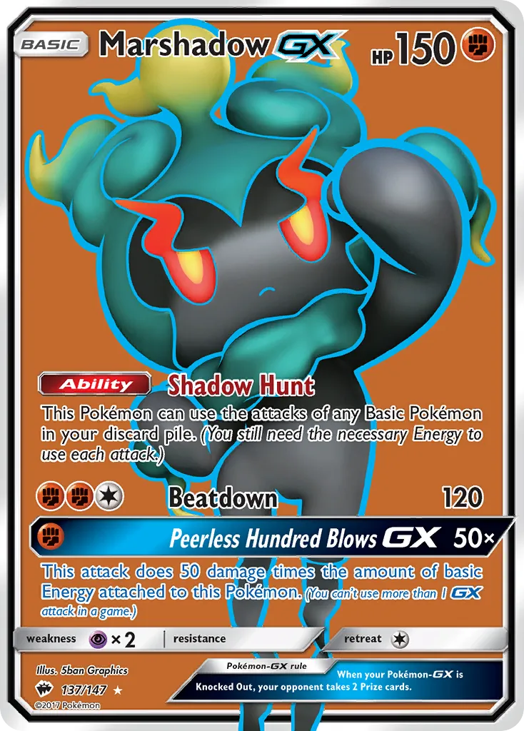 Marshadow GX — SM - Burning Shadows — Pokémon