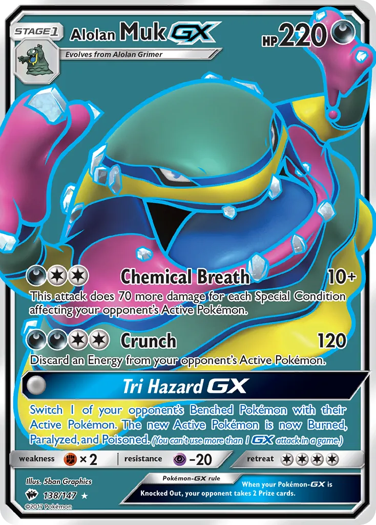 Alolan Muk GX — SM - Burning Shadows — Pokémon