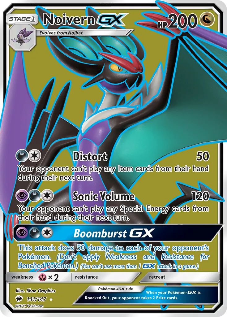 Noivern GX — SM - Burning Shadows — Pokémon