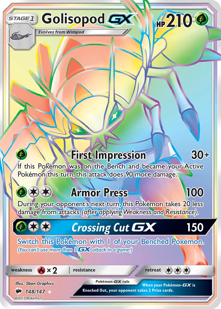 Golisopod GX — SM - Burning Shadows — Pokemon