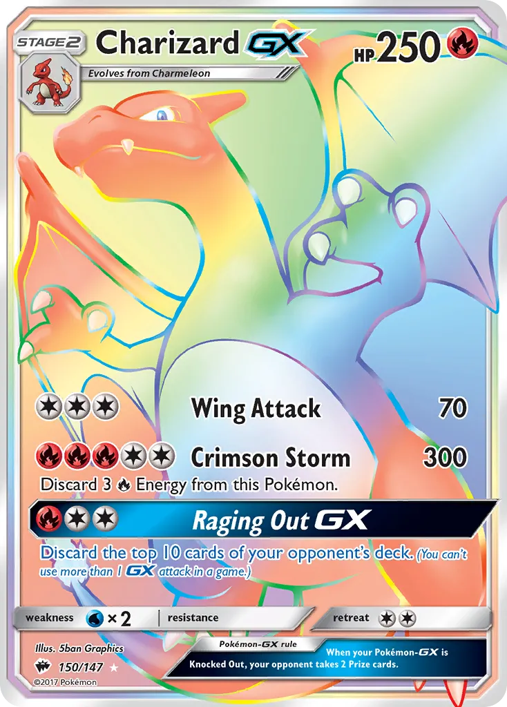 Charizard GX — SM - Burning Shadows — Pokémon