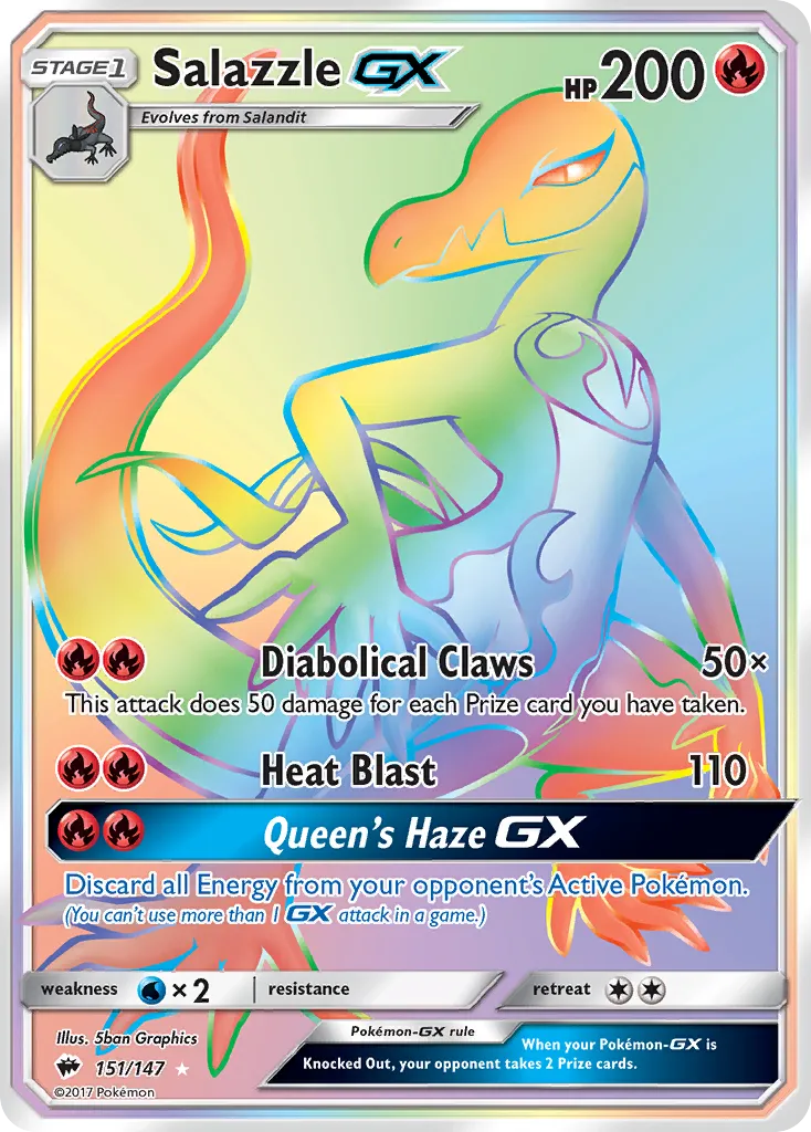 Salazzle GX — SM - Burning Shadows — Pokemon