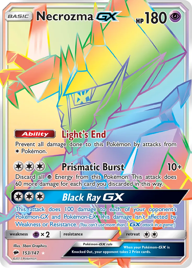 Necrozma GX — SM - Burning Shadows — Pokémon