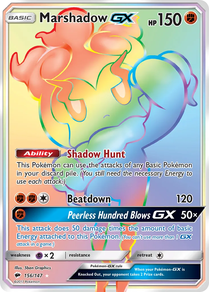 Marshadow GX — SM - Burning Shadows — Pokemon
