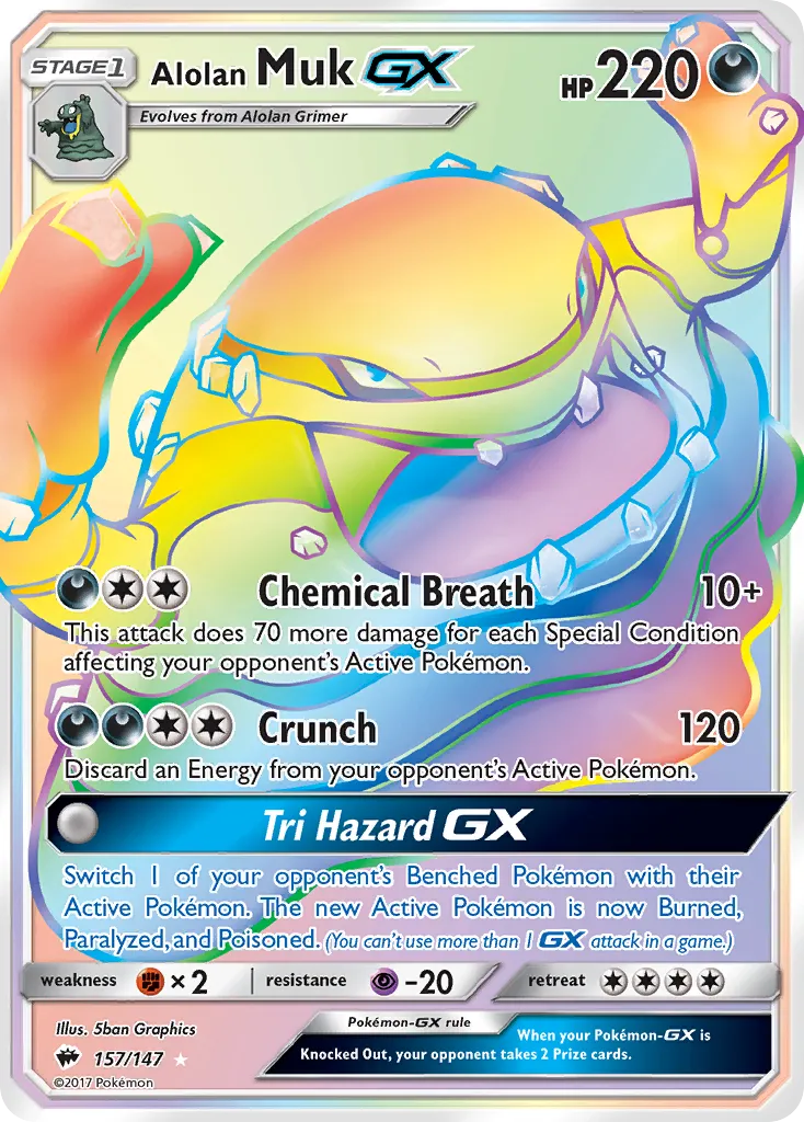 Alolan Muk GX — SM - Burning Shadows — Pokemon
