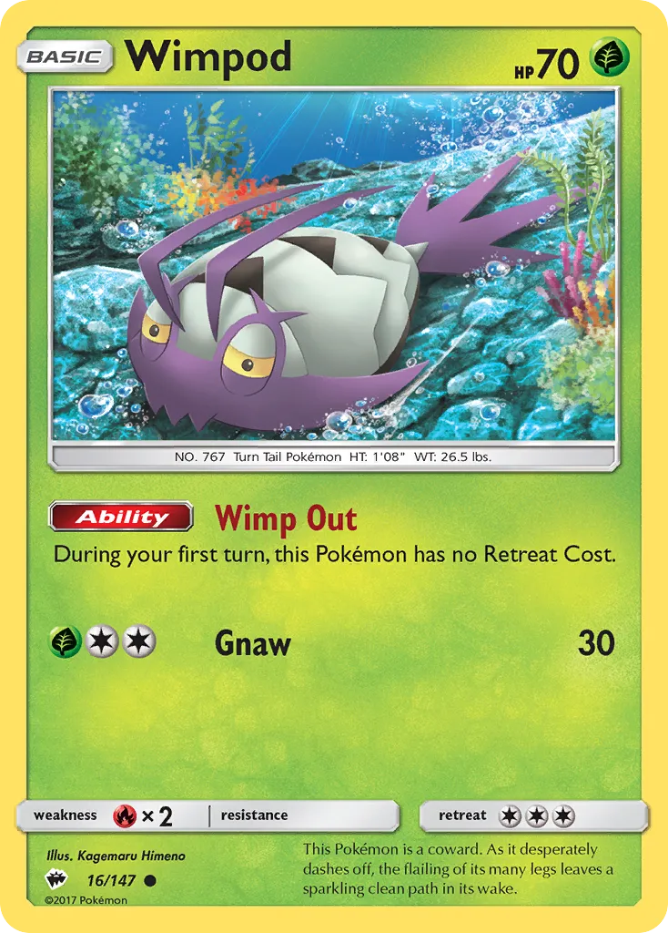 Wimpod — SM - Burning Shadows — Pokémon
