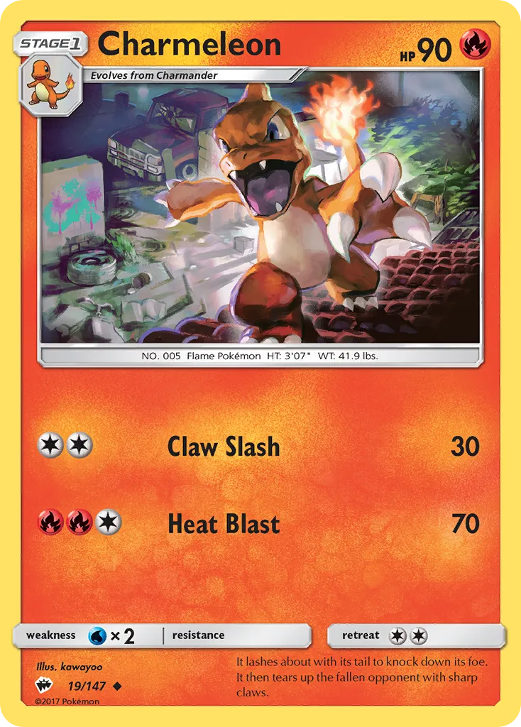 Charmeleon — SM - Burning Shadows — Pokemon