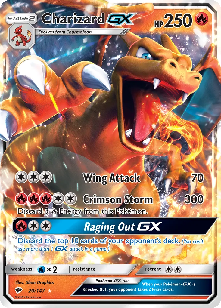 Charizard GX — SM - Burning Shadows — Pokémon