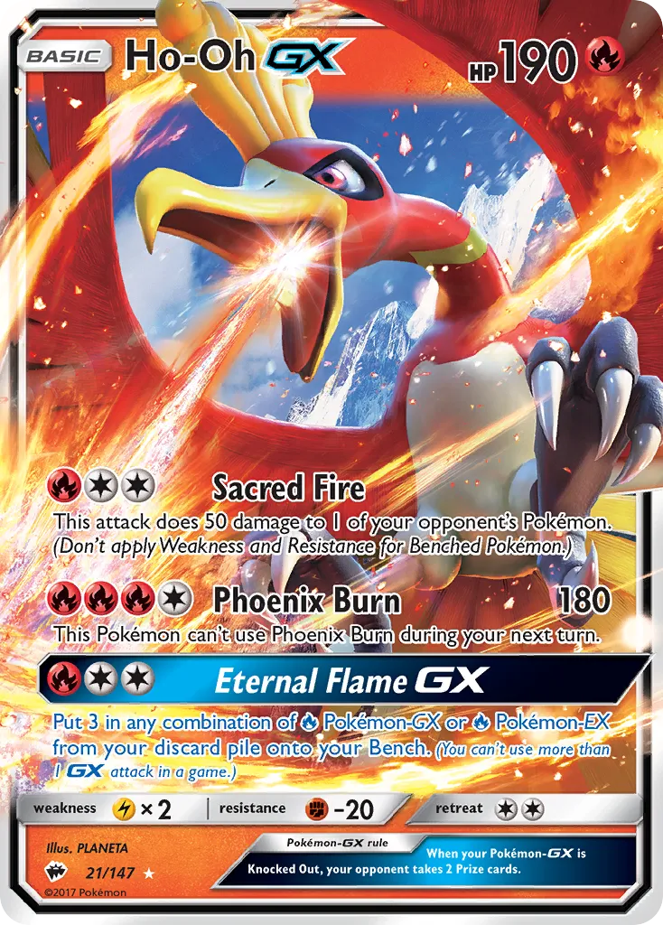 Ho-Oh GX — SM - Burning Shadows — Pokemon