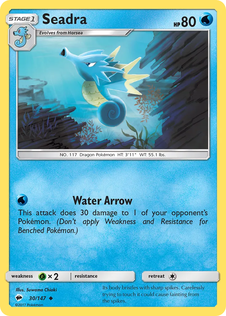 Seadra — SM - Burning Shadows — Pokémon