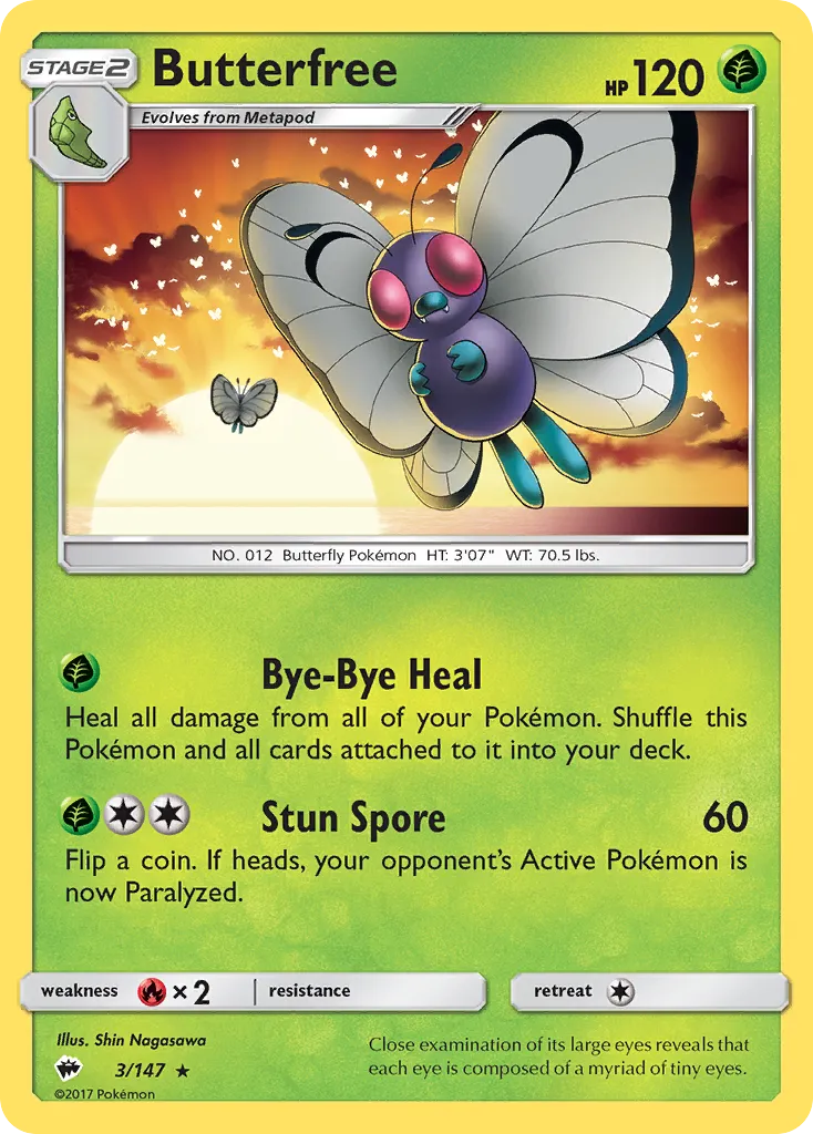 Butterfree — SM - Burning Shadows — Pokemon