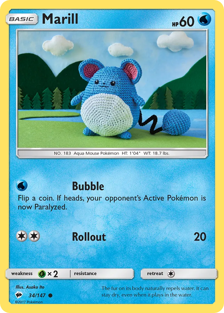Marill — SM - Burning Shadows — Pokemon