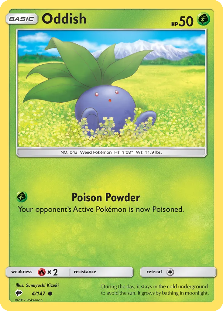 Oddish — SM - Burning Shadows — Pokémon