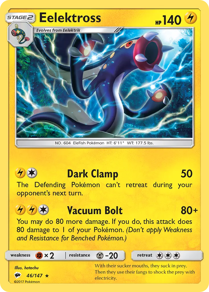Eelektross — SM - Burning Shadows — Pokemon