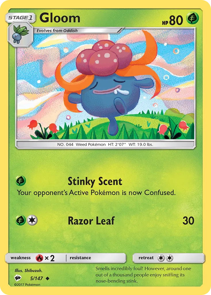 Gloom — SM - Burning Shadows — Pokemon
