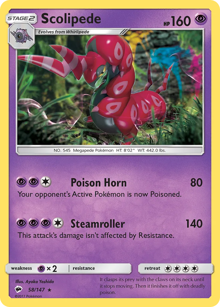 Scolipede — SM - Burning Shadows — Pokémon