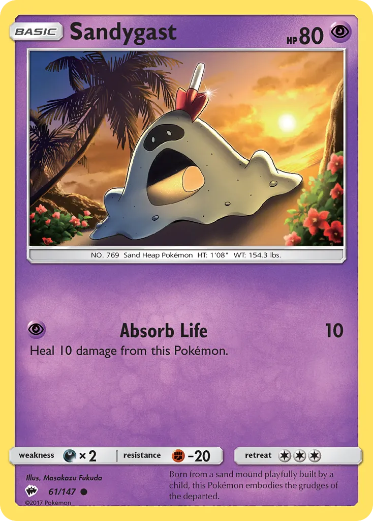 Sandygast — SM - Burning Shadows — Pokemon