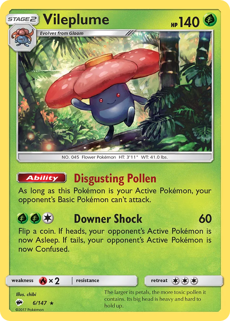 Vileplume — SM - Burning Shadows — Pokemon
