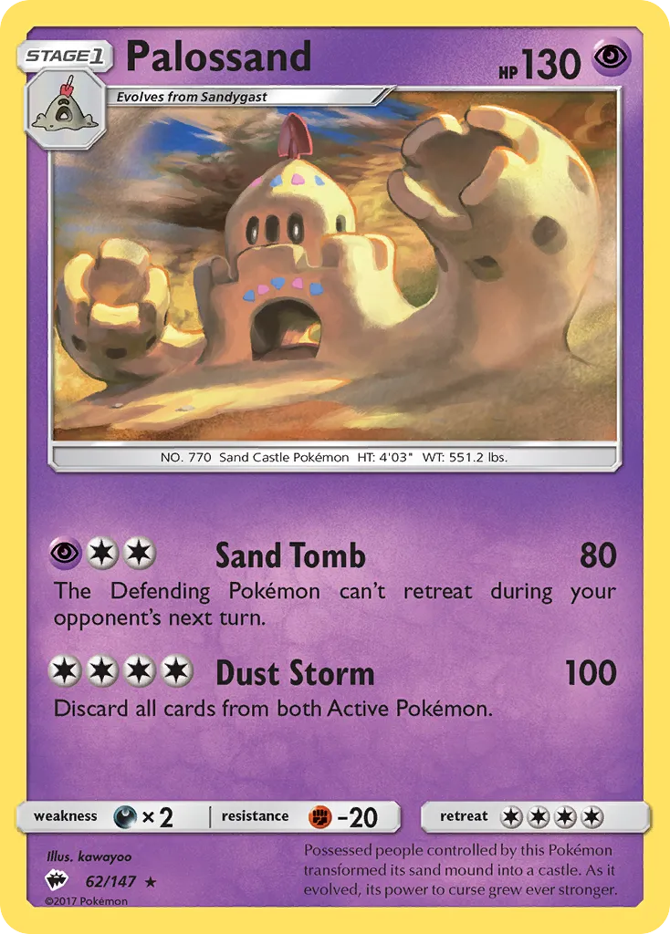Palossand — SM - Burning Shadows — Pokemon