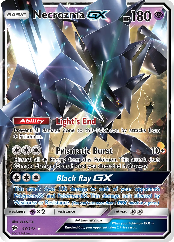 Necrozma GX — SM - Burning Shadows — Pokémon
